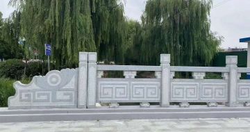 运城 芝麻灰桥栏杆、河道栏杆安装效果