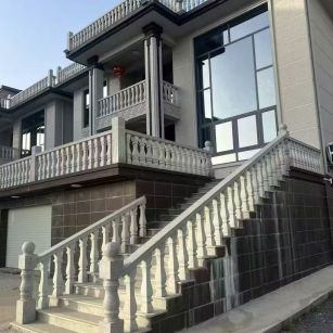 运城 芝麻白别墅阳台栏杆，楼梯栏杆