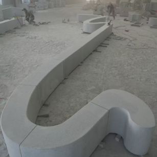 运城 花岗岩整石坐凳拼装