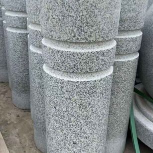 运城 芝麻白花岗岩挡车柱、隔离柱多少钱