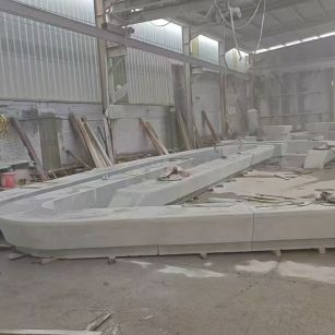 运城 花岗岩整石坐凳拼装