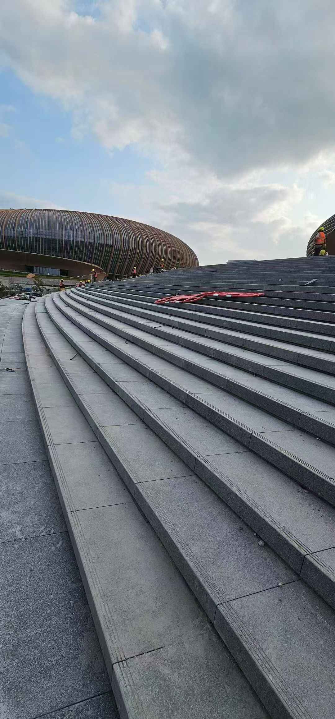 运城 弧形整石台阶铺装效果图