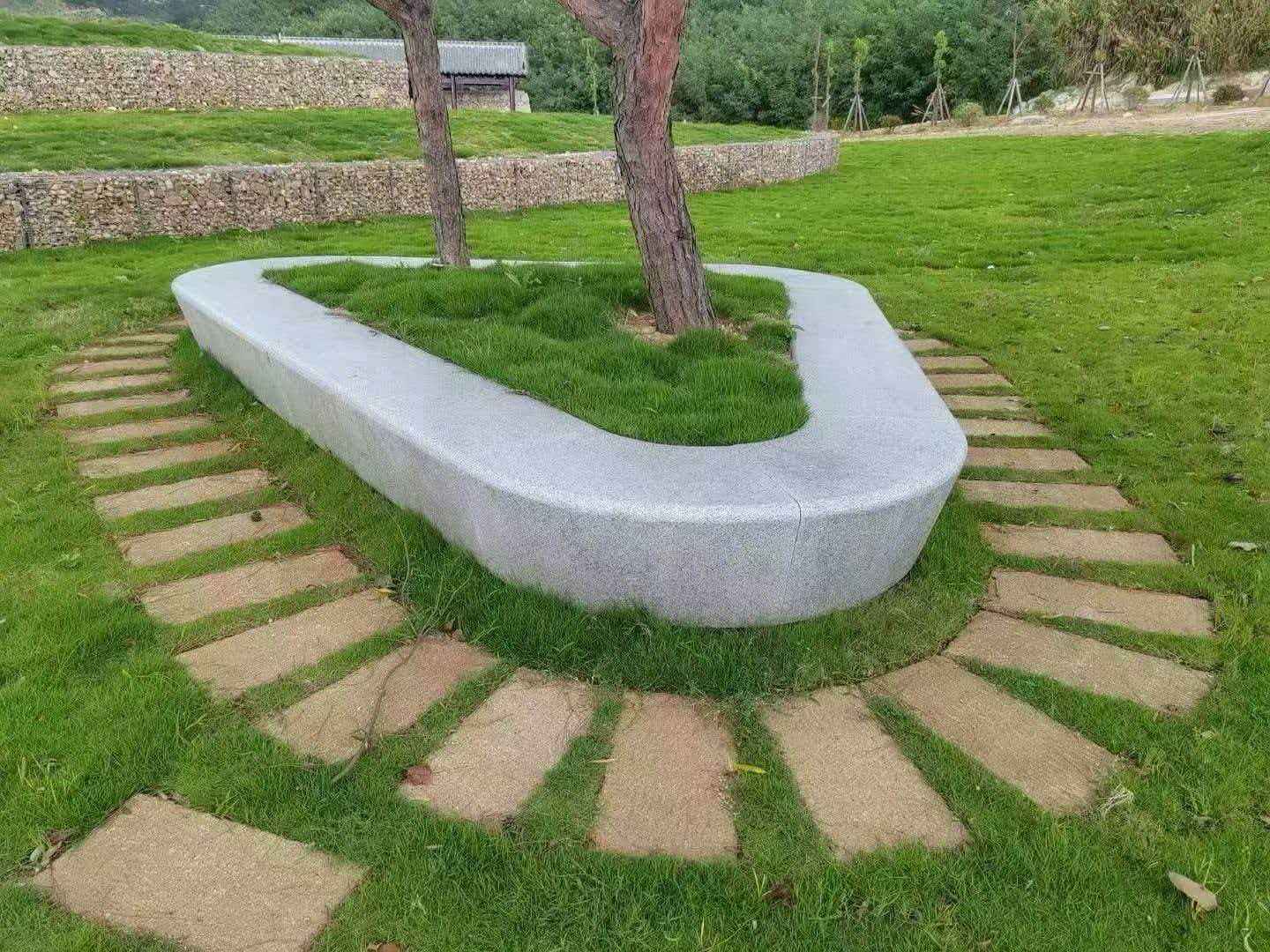 运城 芝麻白光面整石坐凳