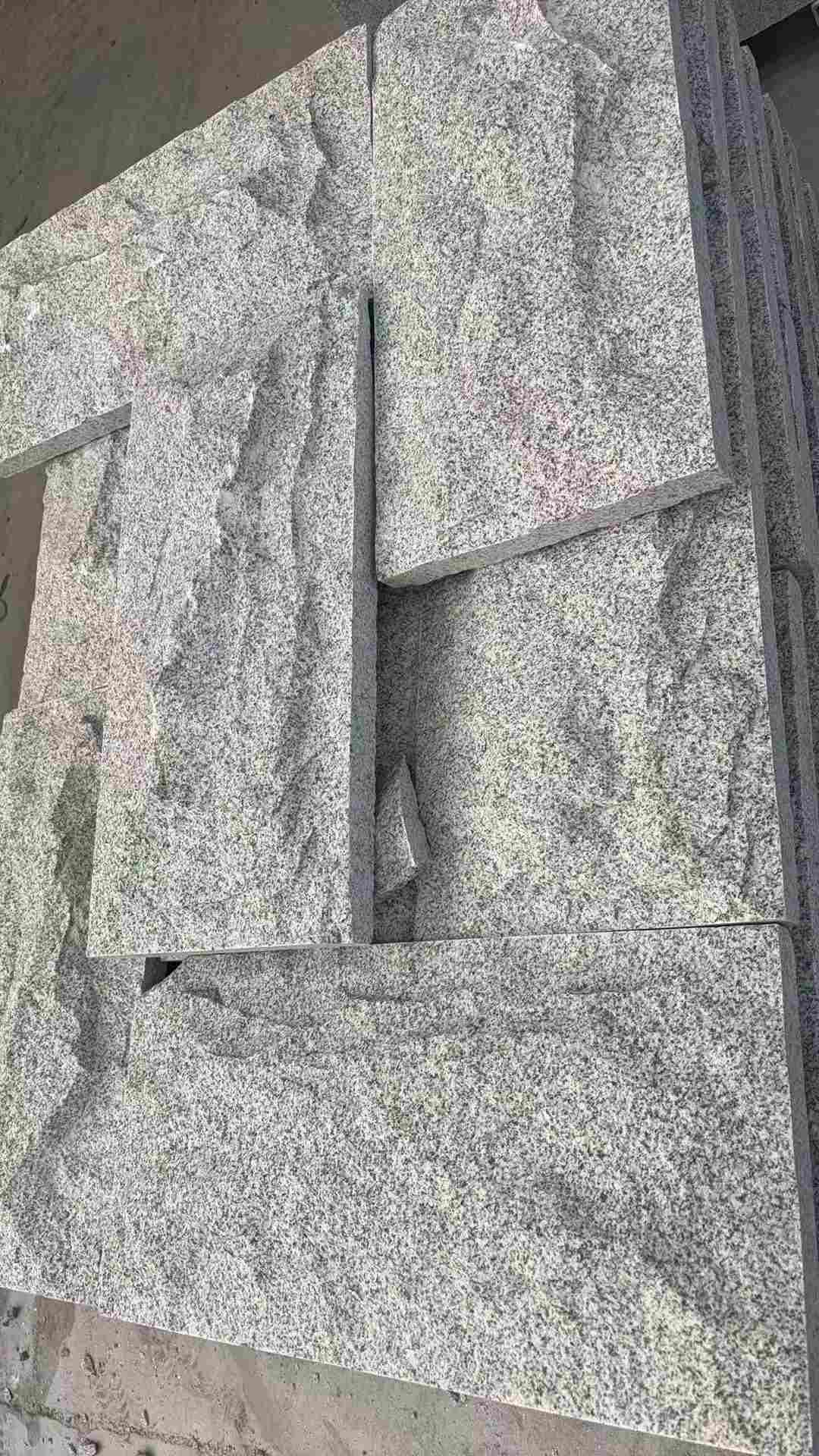 运城 芝麻白自然面花岗岩成品板